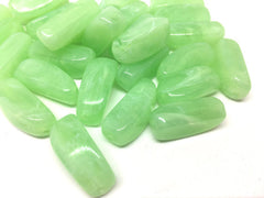 Green Beads, Mint Beads, The Sprinkle Collection, 27mm Beads, Rectangle Beads, Log Beads, Bangle Beads, Bracelet Beads, Colorful Beads, necklace beads, acrylic beads
