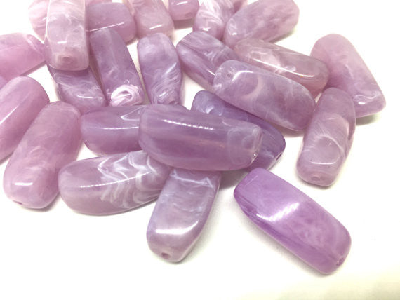 Purple Beads, Lavender Beads, The Sprinkle Collection, 27mm Beads, Rectangle Beads, Log Beads, Bangle Beads, Bracelet Beads, Colorful Beads, necklace beads, acrylic beads