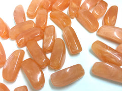 Creamsicle Beads, Orange Beads, The Sprinkle Collection, 27mm Beads, Rectangle Beads, Log Beads, Bangle Beads, Bracelet Beads, Colorful Beads, necklace beads, acrylic beads