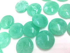 Green Beads, Mint Beads, The Eclipse Collection, 23mm Beads, circular acrylic beads, bracelet necklace earrings, jewelry making, bangle