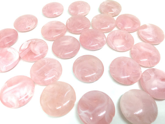 Pink Beads, Light Pink, The Eclipse Collection, 23mm Beads, circular acrylic beads, bracelet necklace earrings, jewelry making, bangle