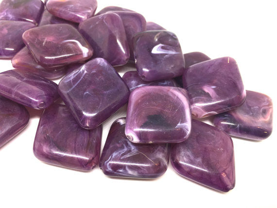 Purple Beads, The Diamond Collection, 32mm Beads, big acrylic beads, purple jewelry, bracelet necklace earrings, jewelry making