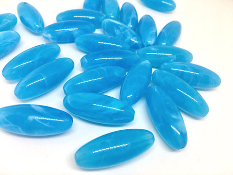 Blue Beads, Caribbean, The POD Collection, 33mm Beads, big acrylic beads, bracelet, necklace, acrylic bangle beads, blue jewelry