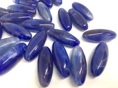 Blue Beads, Dark Blue, The POD Collection, 33mm Beads, big acrylic beads, bracelet, necklace, acrylic bangle beads, blue jewelry