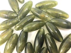 Green Beads, Army Green, The POD Collection, 33mm Beads, big acrylic beads, bracelet, necklace, acrylic bangle beads, green jewelry