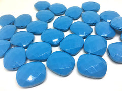 Blue Cushion Cut beads, black 25mm Beads, Rectangle Beads, Oval Beads, Bangle Beads, Bracelet Beads, necklace beads, blue bangle beads