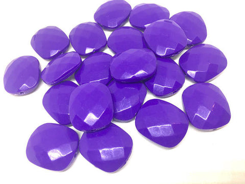 Purple Cushion Cut beads, black 25mm Beads, Rectangle Beads, Oval Beads, Bangle Beads, Bracelet Beads, necklace beads, purple bangle beads
