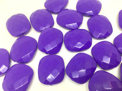 Purple Cushion Cut beads, black 25mm Beads, Rectangle Beads, Oval Beads, Bangle Beads, Bracelet Beads, necklace beads, purple bangle beads