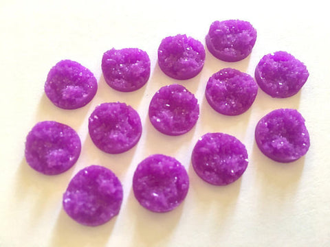 12mm Druzy Cabochons, Light Purple, jewelry making kit, earring set, diy jewelry, druzy studs, 12mm Druzy, cabochon, stud earrings