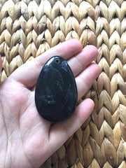 Black Teardrop Pendants, 57x36mm, acrylic gem pendants, 1 hole pendant, long necklace, wire wrapped pendant, wrapping pendant black