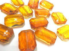 34mm Glass Crystal in orange crystal, faceted crystals for jewelry creation, bangle making, glass beads, bangle beads, orange bracelet beads