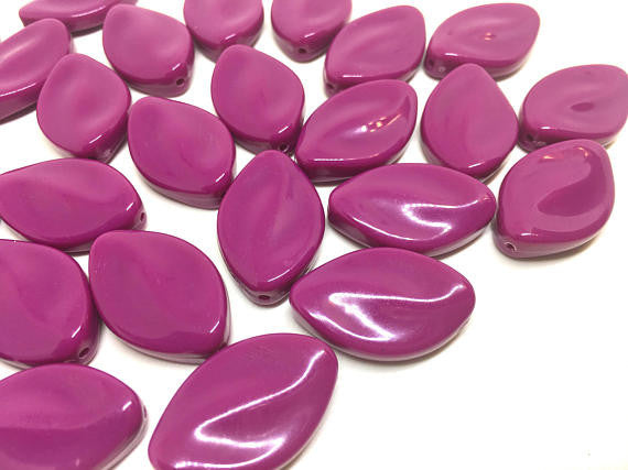 Lipstick Pink Beads, The Marquise Collection, dark pink beads, big pink beads, 30x21mm Beads, pink jewelry, pink bangles, magenta pink