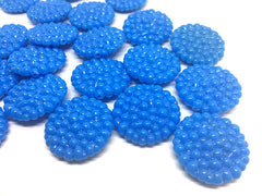 Flower Blossom Circular Beads, blue beads, 32mm round beads, big blue beads, blue bangle, Bangle Jewelry Making, large pendant tassel