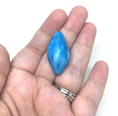 Light blue 33mm Beads, Caribbean blue beads, large acrylic tube beads, blue jewery, blue bangle, wire bangle, jewelry making, large blue gem