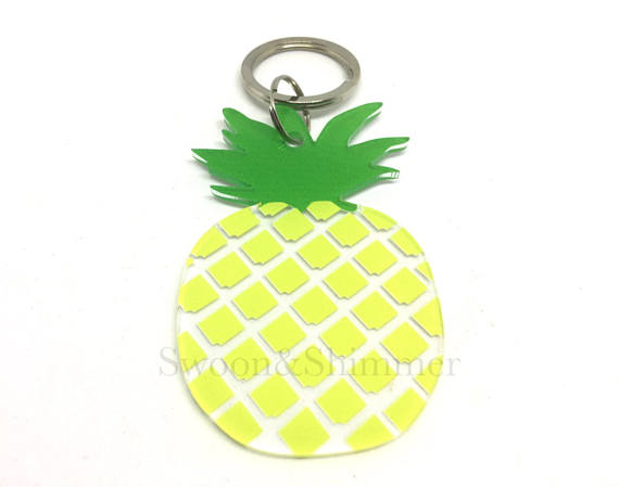 Keychain Blanks, 3 Inch Pineapple w 1 Hole, Keychain blanks, wood blan –  Swoon & Shimmer