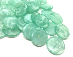 Mint Green round beads, light green circular beads, Creamy Beads, Bangle Making, Jewelry Making, 27mm Circle Beads, mint Jewelry, green jewelry