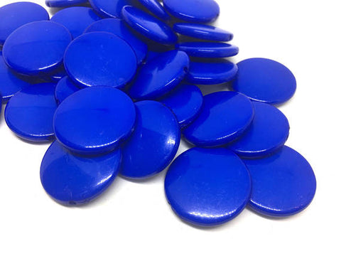 Royal blue round beads, blue circular beads, Bangle Making, Jewelry Making, 27mm Circle Beads, blue Jewelry, florida beads, florida jewelry