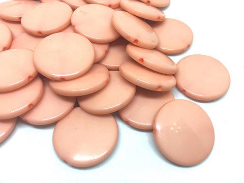 Peach round beads, coral circular beads, Bangle Making, Jewelry Making, 27mm Circle Beads, pink Jewelry, peach necklace, peach jewelry