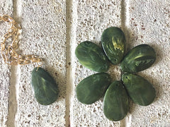 Dark green Teardrop Pendants, 57x36mm, acrylic gem pendants, 1 hole pendant, long necklace, wire wrapped pendant, wrapping pendant olive
