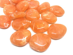 Clementine Orange 31mm acrylic beads, chunky statement necklace, wire bangle, jewelry making, QUEEN Collection, oval beads, large orange