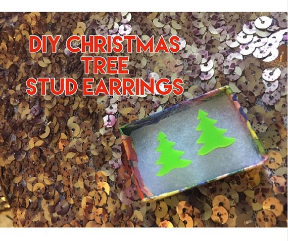 DIY Christmas Tree Acrylic Earring Blanks, Christmas Jewelry, tree earrings, 16mm earring, monogram earrings, acrylic blanks, jewelry making