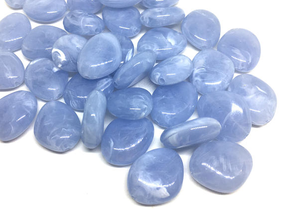 Sky Blue Beads, The Princess Collection, 25mm Beads, big acrylic beads, bracelet necklace earrings, jewelry making, light blue jewelry bangle