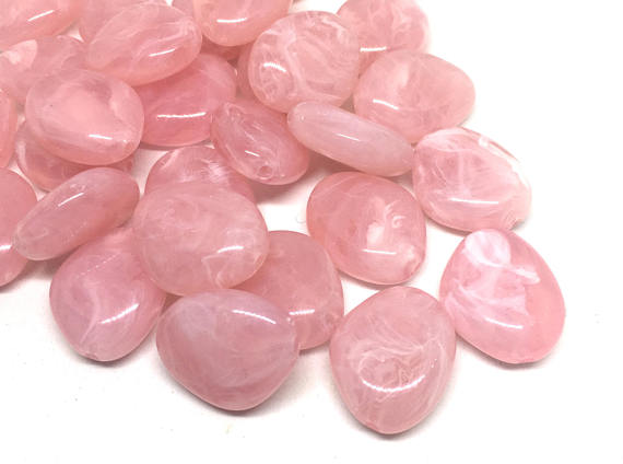 Light Pink Beads, The Princess Collection, 25mm Beads, big acrylic beads, bracelet necklace earrings, jewelry making, pink jewelry, pink beads
