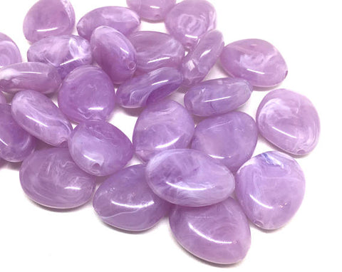 Lavender Purple Beads, The Princess Collection, 25mm Beads, big acrylic beads, bracelet necklace earrings, jewelry making, purple jewelry