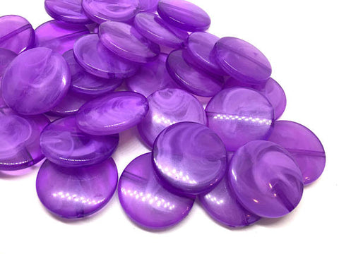 Purple round beads, dark purple circular beads, Creamy Beads, Bangle Making, Jewelry Making, 27mm Circle Beads, purple Jewelry, violet jewelry