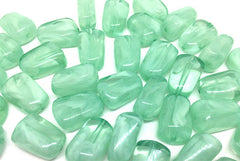 Creamy Mint Green 21mm Beads, geometric acrylic beads, bracelet necklace earrings, jewelry making, acrylic bangle beads, green beads