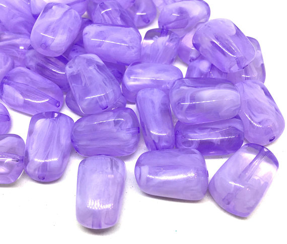 Lavender Purple 21mm Beads, geometric acrylic beads, bracelet necklace earrings, jewelry making, acrylic bangle beads, lavender beads