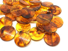 Tortoise Shell beads, brown circular beads, Bangle Making, Jewelry Making, 26mm Circle Beads, tortoise shell jewelry, brown acrylic beads