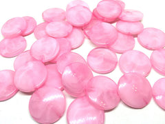 Pink Cotton candy round beads, creamy light pink circular beads, blush Beads, Bangle Making, Jewelry Making, 27mm Circle Beads, pink jewelry