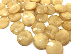 Champagne Beads, round 20mm Beads, big acrylic beads, bracelet necklace earrings, tan light brown, acrylic bangle beads, circular circle