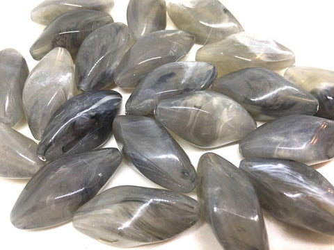 Gray 33mm Beads, gray beads, large acrylic tube beads, gray jewelry, gray bangle, wire bangle, jewelry making, big gray beads, large gray beads