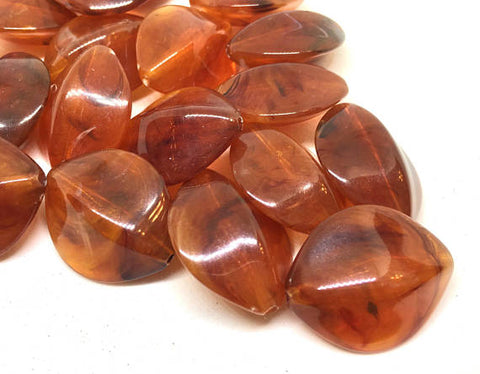 Tortoise Shell Brown Beads, Amber Beads, Acrylic Beads, 31mm beads, Colorful beads, brown Beads, brown Gemstones, Chunky Beads