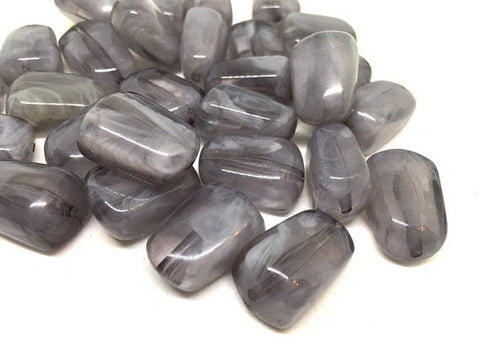 Gray 21mm Beads, geometric acrylic beads, bracelet necklace earrings, jewelry making, acrylic bangle beads, gray bangle, gray jewelry