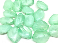 Winter Mint Green Beads, Mint Beads, Acrylic Beads, 31mm beads, Colorful beads, green Beads, green Gemstones, Chunky Beads