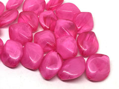 Dark Pink Beads, pink Beads, Acrylic Beads, 31mm beads, Colorful beads, pink jewelry, pink Gemstones, Chunky Beads