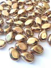 Metallic Gold Nugget Acrylic Bead, 26mm bead, Bangle Necklace Earring Jewelry Making Beads, wire bangle, gold beads, gold jewelry, gold bead