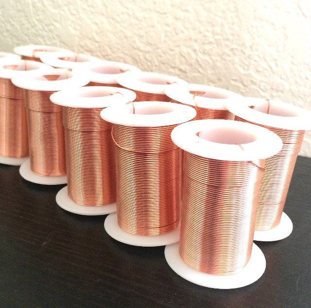 20 Gauge Copper Wire 45 Feet / 15 Yards Tarnish Resistant Jewelry Bangle Make Wire Wrapped Pendants Necklace Bracelet