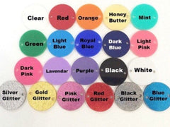 2 Hole Acrylic Disc - BLANK - 1.25&quot; Across - 2 Holes for Bangle Making, Necklace or Keychain, Jewelry Making - blue glitter