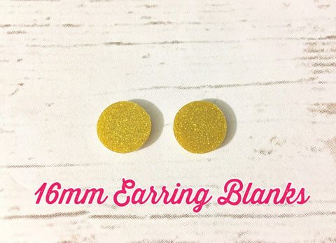 Gold Glitter Acrylic Blanks Cutout, Circle blanks, earring bead jewelr –  Swoon & Shimmer