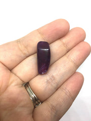 Purple Beads, Eggplant, The Sprinkle Collection, 27mm Beads, Rectangle Beads, Log Beads, Bangle Beads, Bracelet Beads, necklace beads acryli