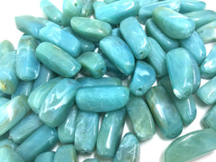 Green Beads, Seafoam Beads, The Sprinkle Collection, 27mm Beads, Rectangle Beads, Log Beads, Bangle Beads, Bracelet Beads, necklace beads