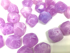 Purple Beads, Lavender, Acrylic Beads, The Jet-Setter Collection, 22mm beads, Colorful beads, Multi-Color Beads, Gemstones, Chunky Beads