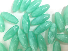 Green Beads, Mint Beads, The POD Collection, 33mm Beads, big acrylic beads, bracelet, necklace, acrylic bangle beads, green jewelry