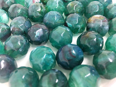 16mm Faceted emerad green Beads, big acrylic beads, bracelet beads, necklace beads, acrylic bangle beads, green jewelry, green beads emerald