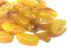 Yellow Beads, Marigold Beads, The Sprinkle Collection, 27mm Beads, Rectangle Beads, Log Beads, Bangle Beads, Bracelet Beads, necklace beads