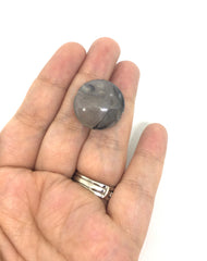 Gray Beads, The Eclipse Collection, 23mm Beads, circular acrylic beads, bracelet necklace earrings, jewelry making, bangle